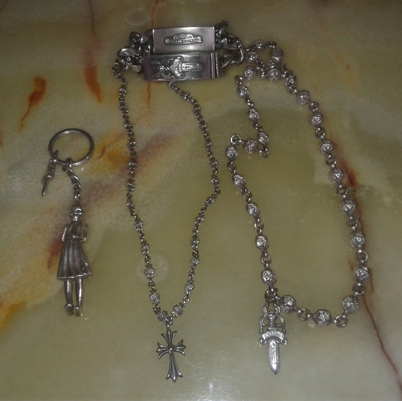 Authentic chrome hearts dagger ball chain necklace - Picture 4 of 4